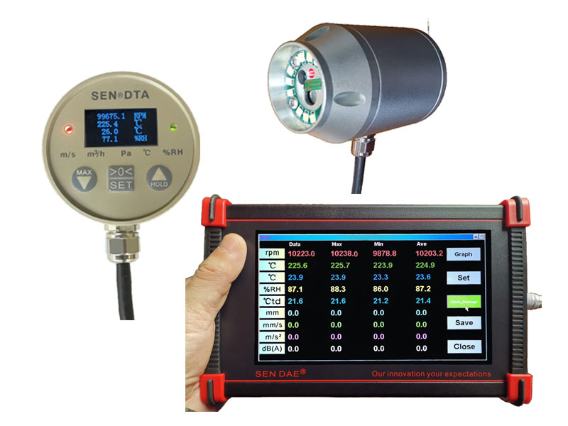 超 高轉(zhuǎn)速+頻閃+溫濕度綜合傳感變送控制儀